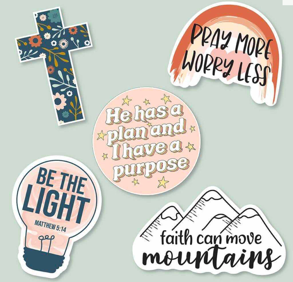 Christian Inspired Stickers - Faith Boasters